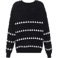 Faina Pullover preto / branco