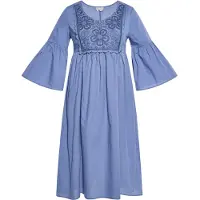 Usha Vestido azul ganga
