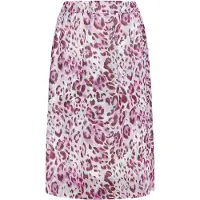 Faina Saia chocolate / lilás / rosa claro / vermelho violeta