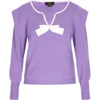 Faina Pullover lavanda / branco