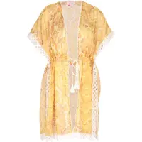 IZIA Kimono amarelo / branco