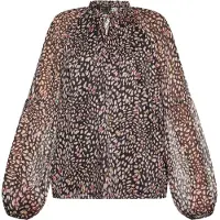 Faina Blusa bege escuro / ouro / rosa / preto
