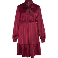 Usha Vestido vermelho vinho