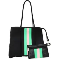 Faina Shopper bege / verde néon / preto