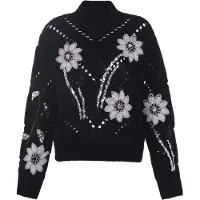 Faina Pullover cinzento / preto / prata