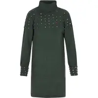 Faina Vestido de malha azul / abe / verde claro / prata