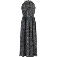 Faina Vestido de verão preto / branco