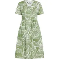 Usha Vestido verde / branco