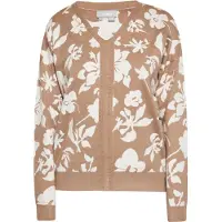 Usha Pullover castanho claro / branco
