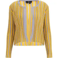 Faina Casaco de malha amarelo / ouro / lavanda