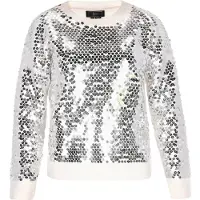 Faina Pullover prata / offwhite