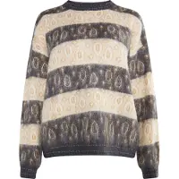 Usha Pullover bege / caramelo / antracite