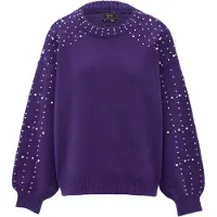 Faina Pullover amora / branco pérola