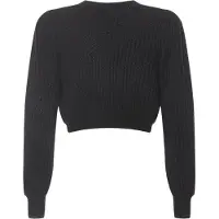 Faina Pullover preto / transparente