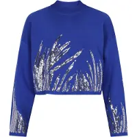 Faina Pullover azul / prata