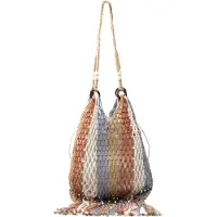 IZIA Shopper bege / azul / conhaque / offwhite