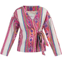 IZIA Casaco de malha mistura de cores / rosa