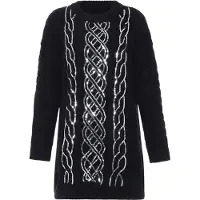Faina Pullover preto / prata