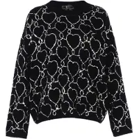 Faina Pullover preto / prata