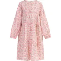 IZIA Vestido rosa néon / branco