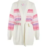 IZIA Casaco de malha roxo claro / cor-de-rosa / rosa claro / branco natural