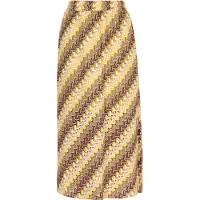 IZIA Saia bege / castanho / amarelo / branco