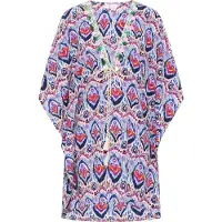 IZIA Kimono creme / turquesa / azul claro / laranja