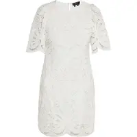 Faina Vestido de cocktail branco lã