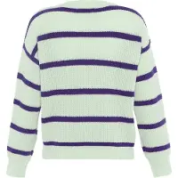 Faina Pullover roxo escuro / branco lã