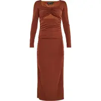 Faina Vestido castanho de castanha