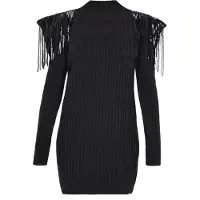 Faina Vestido de malha preto