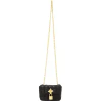 Faina Mala de ombro ouro / preto