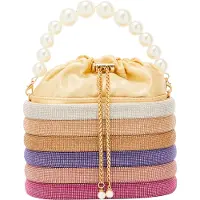 FELIPA Mala de bolsa ouro / roxo / rosa / branco pérola