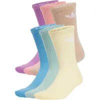 Adidas Originals Meias 'Trefoil Cushion' camelo / amarelo claro / menta / cor-de-rosa
