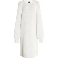 Faina Vestido de malha esbranquiçado