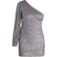Faina Vestido de cocktail 'Imane' cinzento-prateado