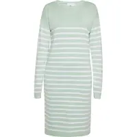 Usha Vestido de malha menta / branco