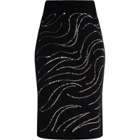 Usha Saia ouro / preto