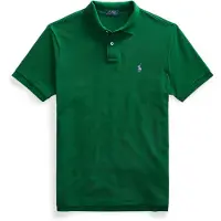 Ralph Lauren para homem. 710782592016 O icônico polo de piquet Custom Slim Fit verde (S), Casual, Algodão, Manga curta
