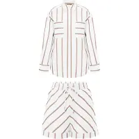 Imily Bela Calções de pijama oliveira / branco
