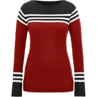 Imily Bela Pullover borgonha / preto / branco