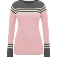 Imily Bela Pullover estuque / cinzento / rosa claro