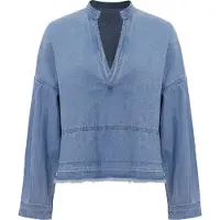 Imily Bela Blusa azul ganga