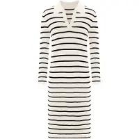 Imily Bela Vestido de malha bege / preto