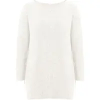Imily Bela Vestido de malha branco