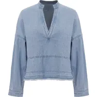 Imily Bela Blusa azul claro