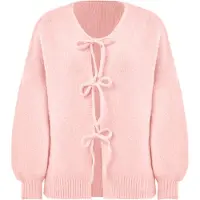 Imily Bela Casaco de malha rosa claro