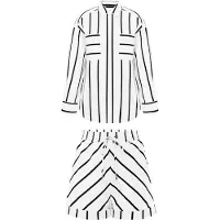 Imily Bela Calções de pijama preto / branco