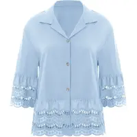 Imily Bela Blusa azul claro
