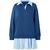 Imily Bela Vestido navy / azul claro